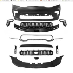 Heavy-Duty ABS Composite Front Bumper Assembly for Dodge Durango SRT 2021-2023
