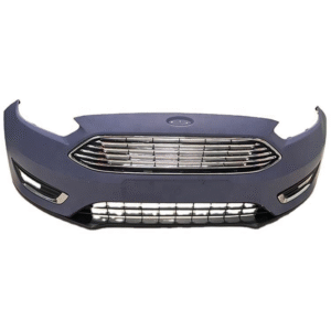 Chrome Trimmed Front Bumper Kit for Ford Focus 2015-2018 with Snap-On Fitment & Fixed Recall Issues