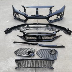Affordable Front Bumper Kit for Honda Civic Type R 16-21 | Durable Plastic Aftermarket Replacement with Easy Install