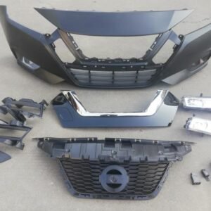 Affordable Front Bumper Kit with Fog Light for Nissan Versa 2020 | Durable ABS Plastic Replacement with Easy Install